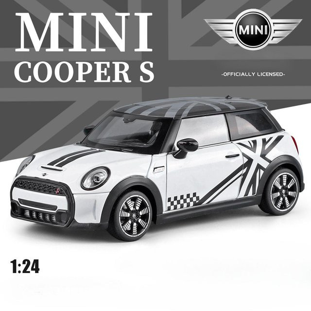 Linyi toy car Mini Cooper, Modellauto, 1:24, mit Licht und Ton, ab 14 Jahren - Bild 1