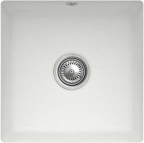 Villeroy & Boch Unterbauspüle Subway 50 in Weiß mit Ablauggarnitur und Exzenter aus CeramicPlus Keramik - Bild 1