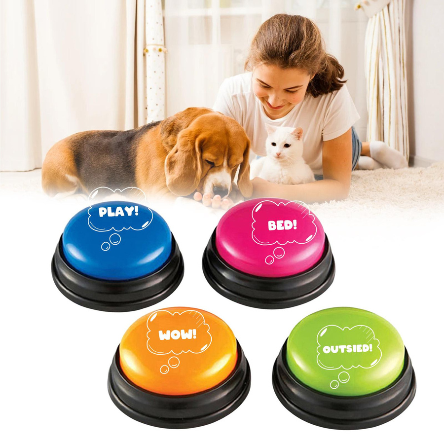 TOMTOP JMS Sprachaufzeichnungs-Soundtaste Interaktive Antworttasten 4er Pack bunt - Bild 6