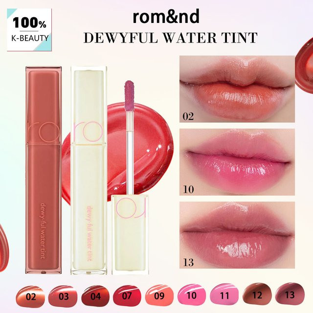 rom&nd Dewyful Water Tint Lipgloss, Glänzend, Unisex - Bild 1