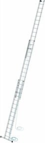 MUNK Seilzugleiter Standard Traverse Leaning Ladder mit 3x14 Sprossen in Silber - Bild 1