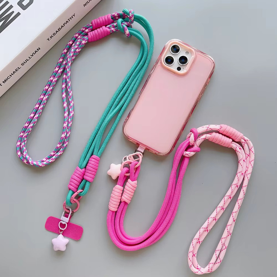 Stilvolles Universal Handy Lanyard Crossbody mit dekorativem Stern-Anhänger für iPhone 17 Pro Max in Cartoon-Design - Bild 1
