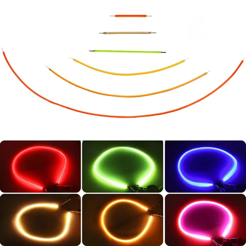 5 Stück OCONA COB-LED-Filamente für Retro-Edison-Glühbirnen, Spirale, DC 3 V, Farben: Rot, Blau, Warmweiß - Bild 5
