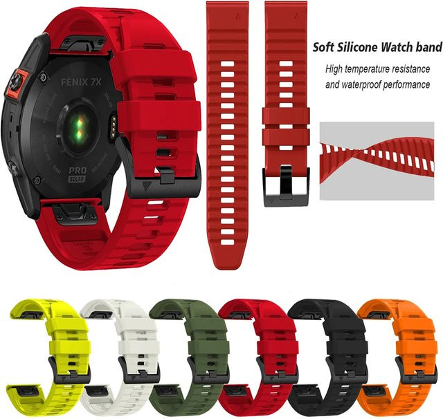 QCTOG Uhrenarmband Silikon, Schnellverschluss, Unisex - Bild 1