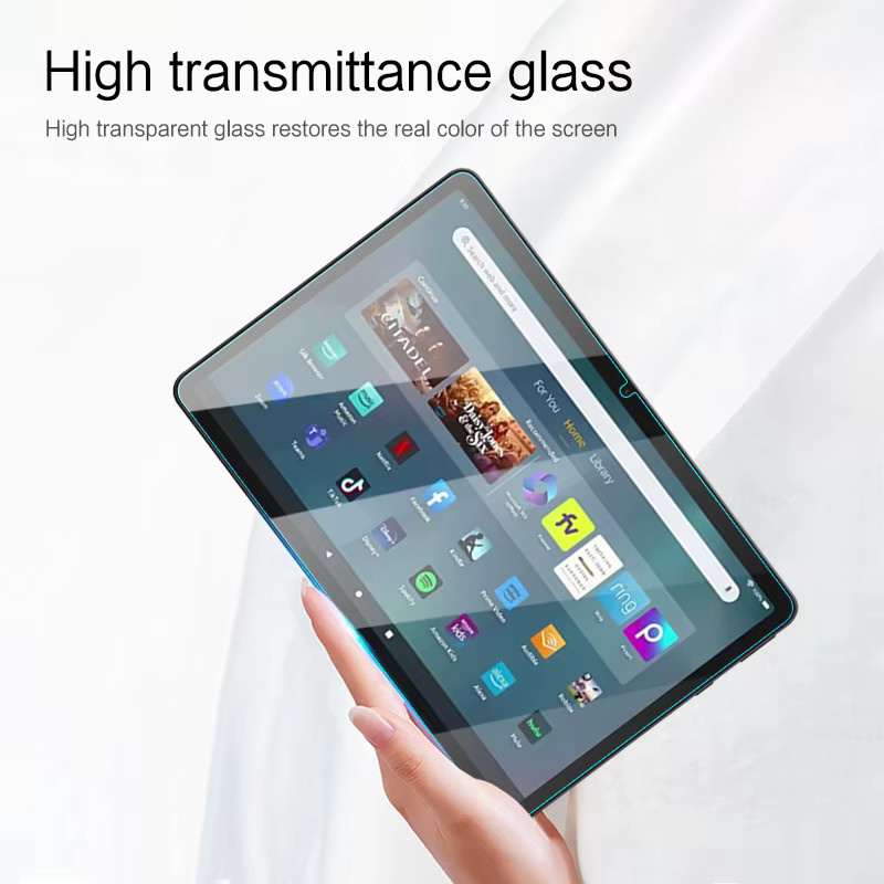 KINGMISON Displayschutzfolie aus gehärtetem Glas für Fire Max 11 Tablet 2023, transparent - Bild 3