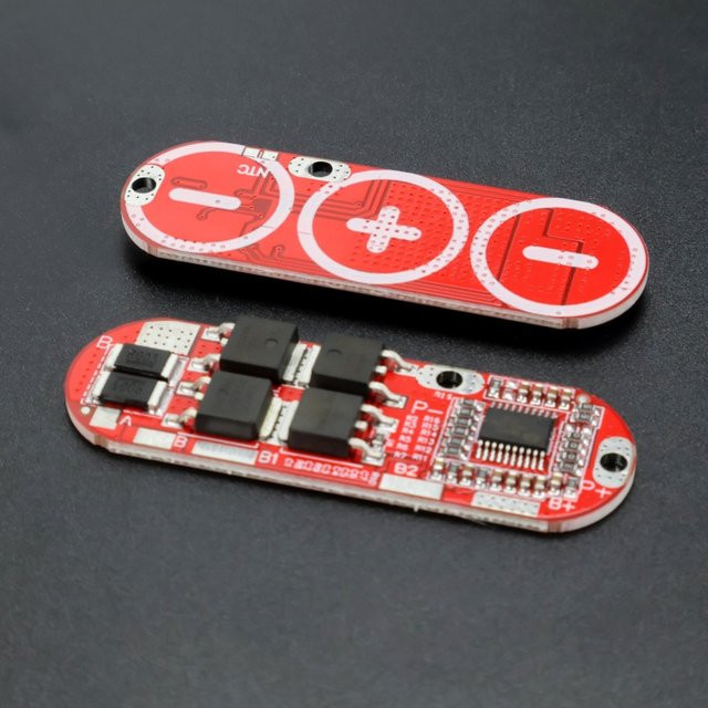 3S 4S 5S BMS Batterieschutzplatine 25A Ausgewogenes Lademodul für Li-Ion LiPo LiFePO4 Akkus, Rot - Bild 1