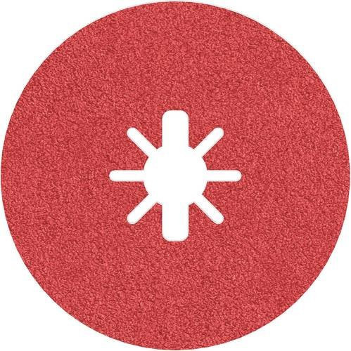 Bosch Fiberschleifscheibe für Metall, Durchmesser: 125 mm, Farbe: Rot - Bild 1