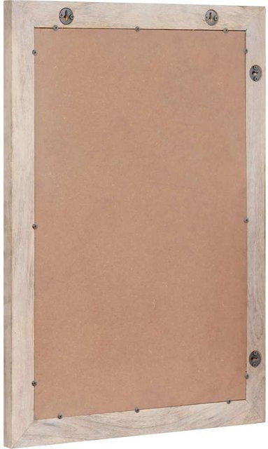 Moderner Wandspiegel Yiwydaa in Weiß aus Holzwerkstoff und Glas, Breite: 70 cm, Höhe: 50 cm - Bild 1