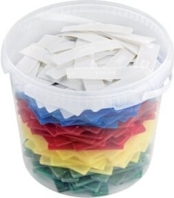 GV Montageprodukte Verglasungskloetze Sortiert B/H: 24 x 100 mm, 500 Stück, Mehrfarbig - Bild 1