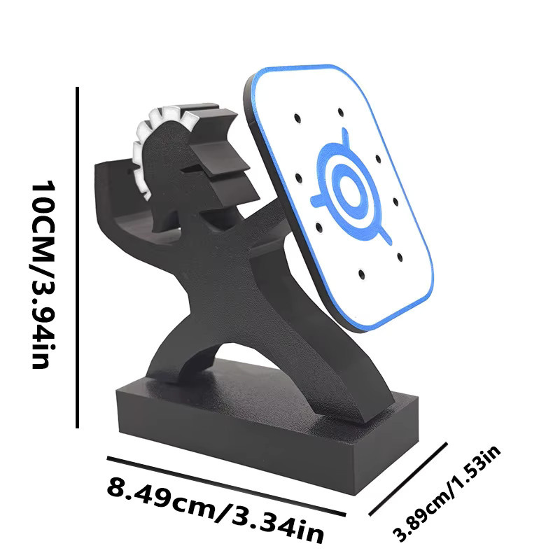 3D-gedruckter Dart-Halter-Displayständer in Schwarz als dekorativer Desktop-Organizer und Aufbewahrungsregal aus Kunststoff - Bild 4