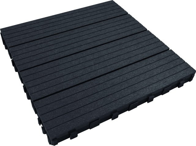 WPC Terrassenfliesen Bodenfliesen für Außen, 4er Set, 30 x 30 cm - Bild 1
