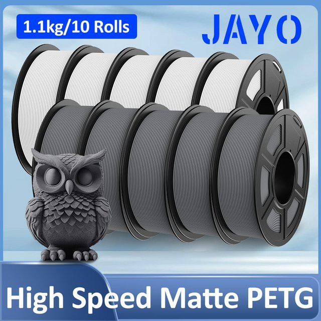 JAYO Hochgeschwindigkeits PETG 3D-Drucker-Filament 1,75mm Matt-Finish für FDM-Drucker in Mehrfarben - Bild 1