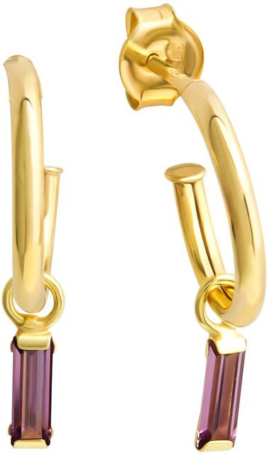 Ellen K. Ohrhänger 333 Gold, Zirkonia, lila - Bild 1