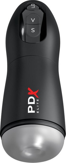 PDX Elite Masturbator Suck-O-Matic mit Saugfunktion in Schwarz und Weiß - Bild 1