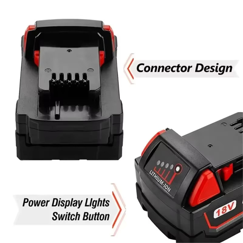 Milwaukee M18B5 Akku und Ladegerät Set 18 V mit 12000 mAh für M18 Elektrowerkzeuge, Modell 48-11-1860 mit 21700-Zellen - Bild 3