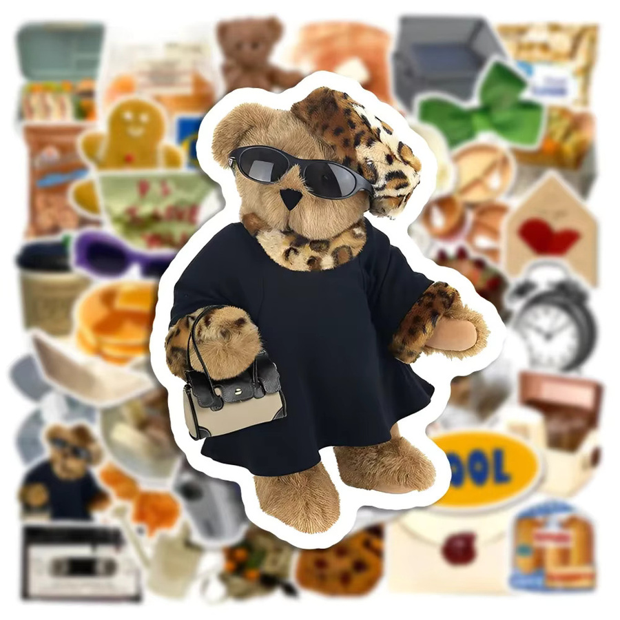 GOGOTU Cartoon Bär Aufkleber, 50-teiliges Set - Bild 2