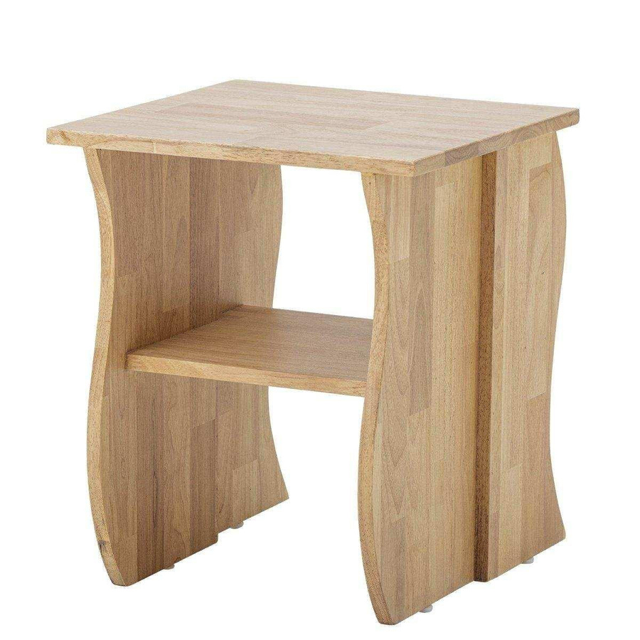 Bloomingville Bark Hocker aus Naturholz in Braun und Beige, B/T/H: 38,0 x 38,0 x 45,5 cm - Bild 1
