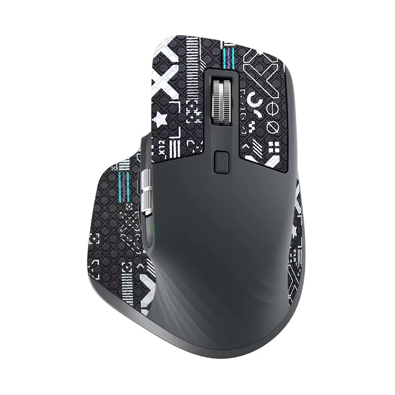 Logitech MX Master 3s Maus-Griffband in Schwarz mit Eidechsenhaut-Optik, rutschfest und schweißabsorbierend - Bild 3