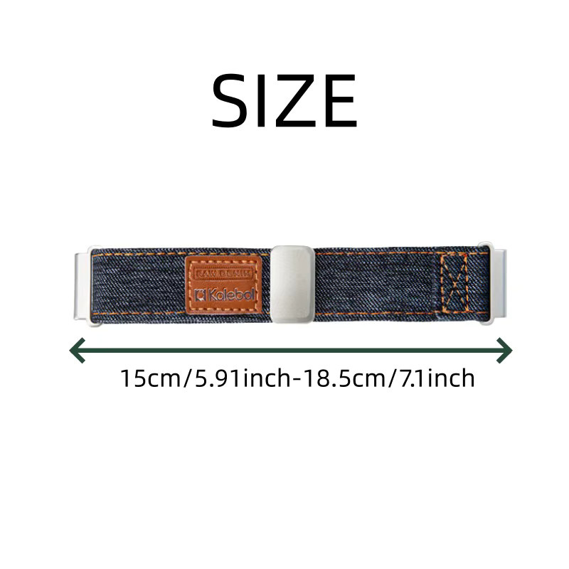 DAINU Uhrenarmband Canvas, Schwarz, Magnetisch - Bild 2