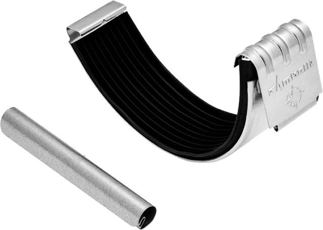 Zambelli Rinnenverbinder 250/8 aus verzinktem Stahl in Silber für halbrunde Dachrinnen, 8-teilig - Bild 1