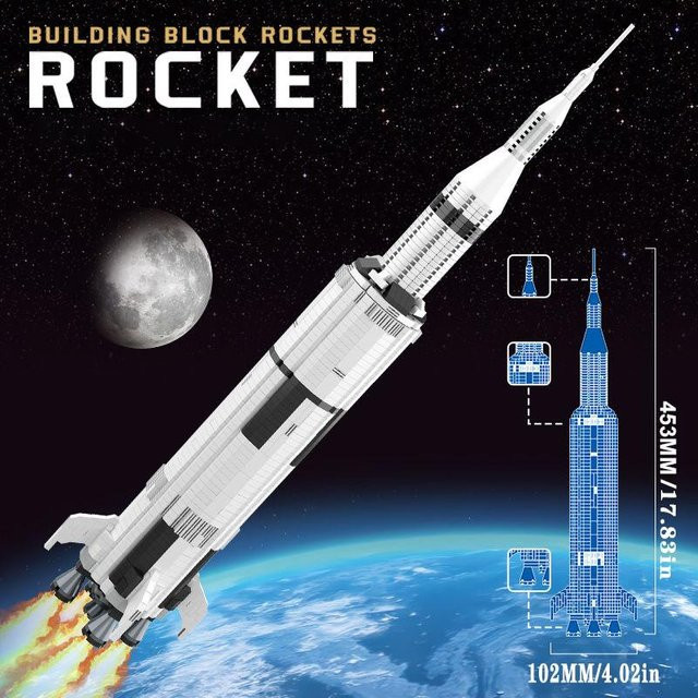 Yiran toy Raumschiff Rakete Baustein Montage-Set ab 14 Jahren - Bild 1