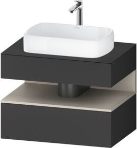 Duravit Waschtischunterschrank Qatego in Anthrazit, B/T/H: 80 x 55 x 60 cm - Bild 1