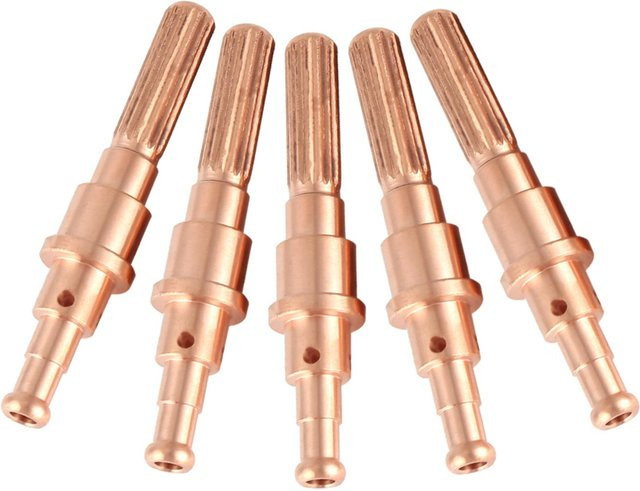 Thermal Dynamics Verschleißteile Set für SL60 100 Plasmaschneider mit 5 Elektroden in Gold und Kupfer - Bild 1