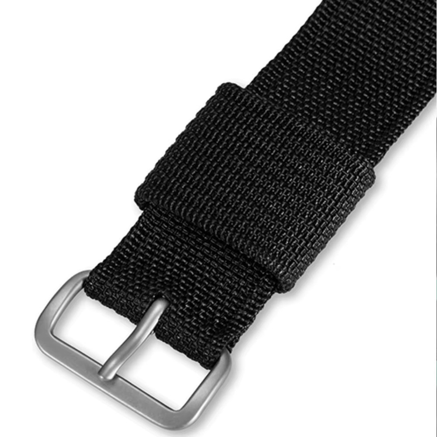 RDUNAE Uhrenarmband Textil, Schwarz, Herren, Vintage - Bild 2