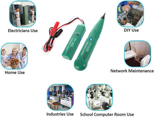 Mastech Telefonkabel Tracer und Tongenerator mit Sonde in Blau - Bild 1