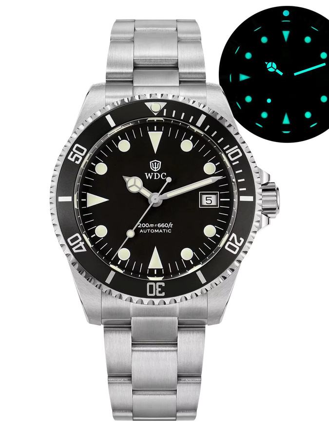 Watchdives Taucheruhr, Automatik, Edelstahl, Saphirglas, 20 ATM, Herren - Bild 7
