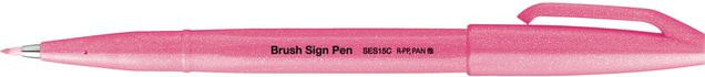 Pentel Brush Sign Pen Kalligrafiestift in Neon-Pink - Bild 1