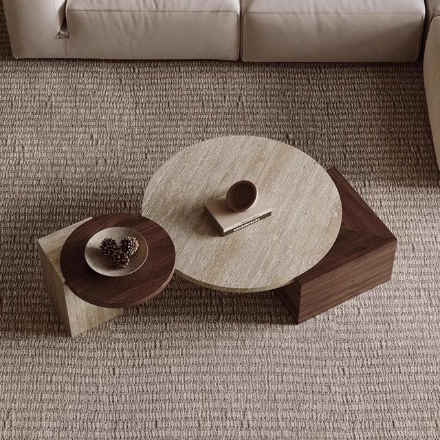 MDUG Moderner Couchtisch im Nordic Design mit Marmor-Optik - Bild 1