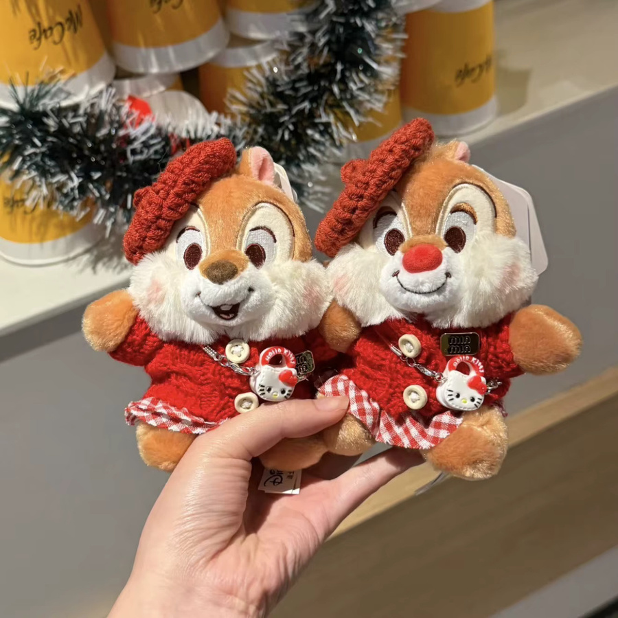 Disney Chichititi Plüsch-Anhänger, Cartoon-Eichhörnchen, Rot - Bild 2