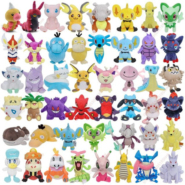 TAKARA TOMY Pokémon Plüschfiguren, 63-teiliges Set - Bild 1
