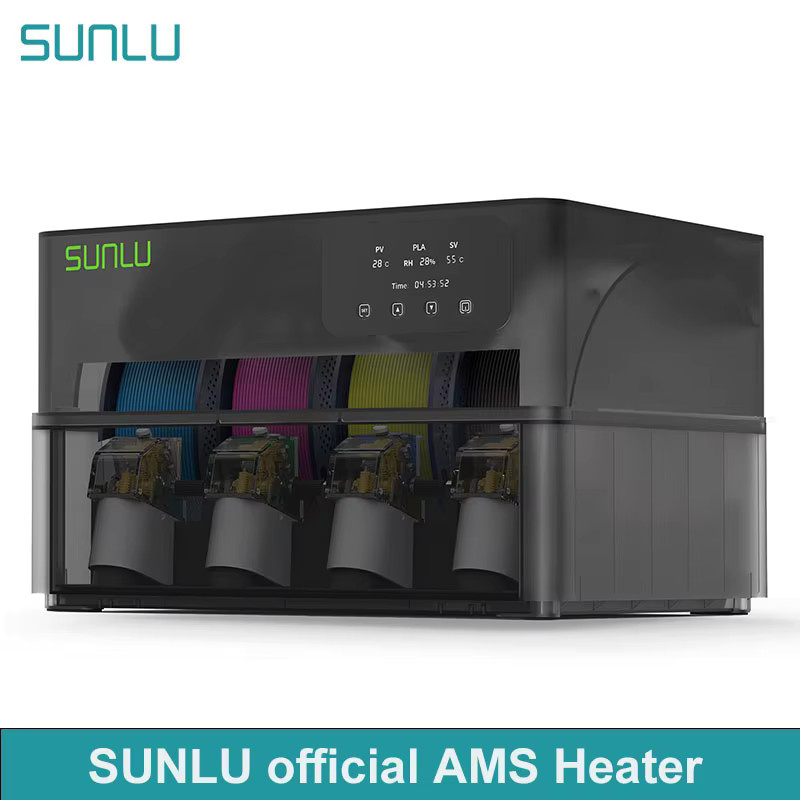 SUNLU AMS-Heizer für Bambu Lab AMS Gen 1 zum gleichzeitigen Drucken und Trocknen mit schneller Aufheizung auf 70°C in Schwarz - Bild 4