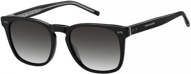 Tommy Hilfiger 1887 S Sonnenbrille, Vollrand, Square, Black/Grey, Herren - Bild 1