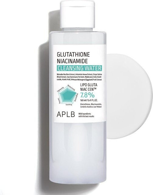 APLB Glutathion Niacinamid Reinigungswasser, 160 ml, Empfindliche Haut - Bild 1