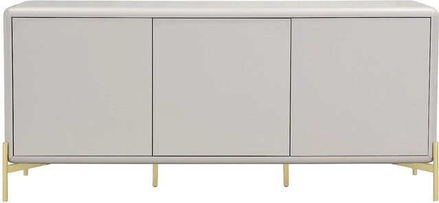 Vente-unique Sideboard Lybaka in Beige und Gold, Breite: 180 cm - Bild 1
