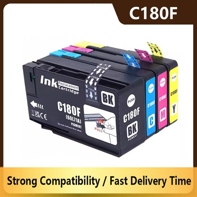 IJM C180F Tintenpatrone Gelb kompatibel für Ricoh 60L71A 60L68A 60L69A 60L70A Inkjet-Drucker - Bild 1
