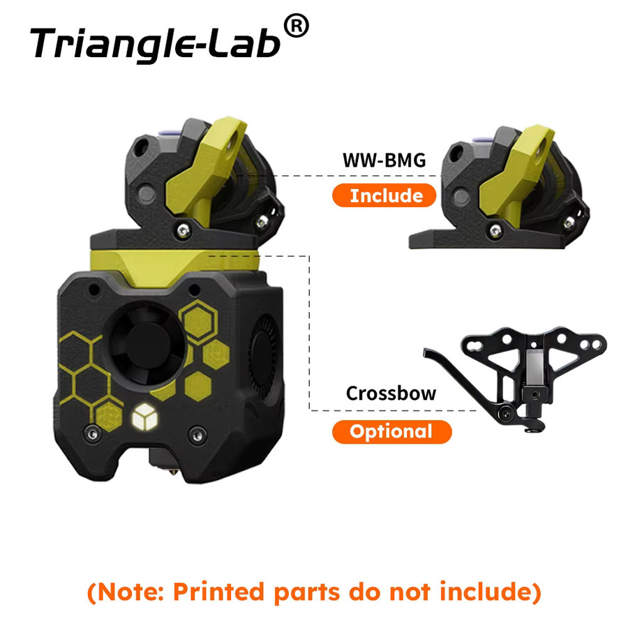 Trianglelab A4T Another 4010 Werkzeugkopf in Schwarz für Voron MMU ERCF BoxTurtle Xol-Carriage Tradrack MMX Quattro Box EMU 3MS Crossbow Cutter - Bild 2