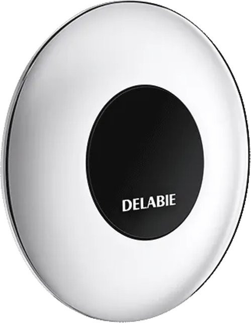 Delabie TEMPOMATIC G1B WC-Druckspüler für Hinterwandmontage in Weiß, 160 mm, 230/12 V - Bild 1