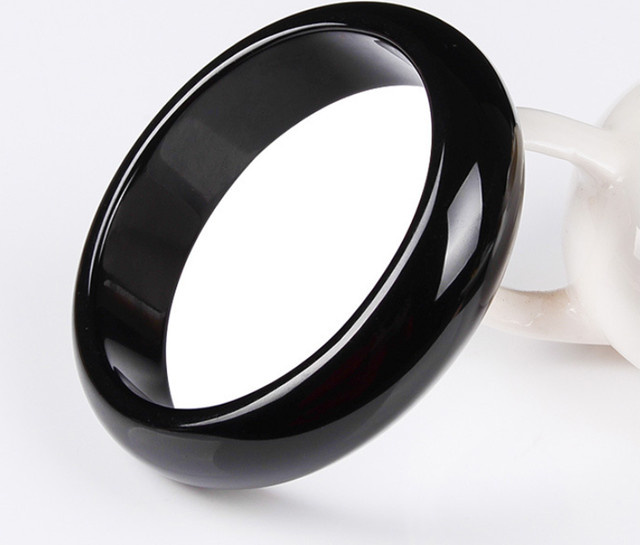Anruhoo RFID Smart Chip Ring in Schwarz, wiederbeschreibbarer NFC CUID Tag 13,56 MHz und 125 kHz T5577 für IC ID Klon und Geheimschlüssel, Unisex - Bild 1