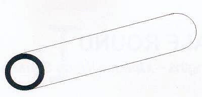 Evergreen Rundröhre, 60 cm lang, Durchm. 2,4 mm, 9-teiliges Set - Bild 1