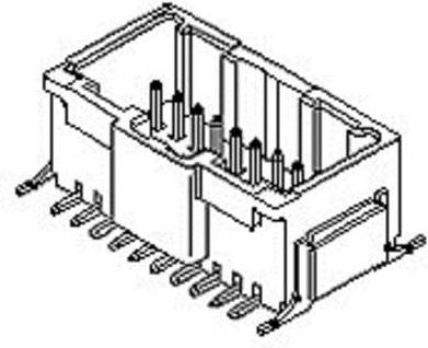Molex Stiftgehäuse-Platine mit 30 Polen und 2,00 mm Rastermaß - Bild 1