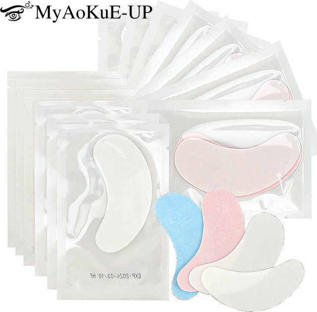 myaokue-up Gel Augenpads für Wimpernverlängerung, 50 Paar - Bild 1