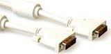 ACT DVI-D Dual Link Verbindungskabel Stecker auf Stecker, Länge: 1,8 m, Elfenbein - Bild 1