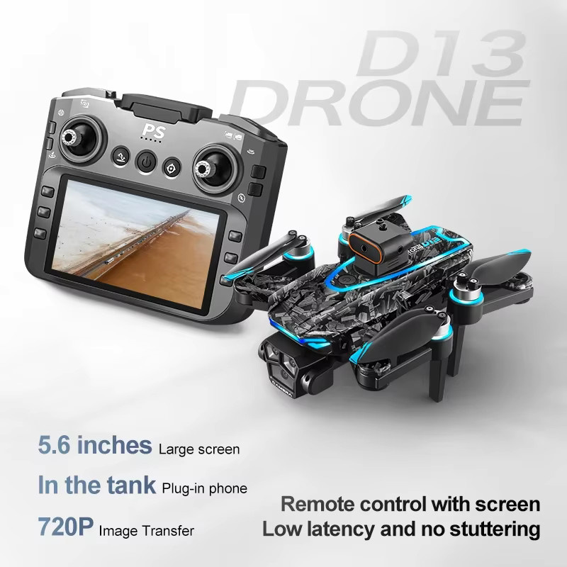 Xiaomi D13 GPS-Drohne in Schwarz mit 8K-Kamera, HD-Video, optischem Fluss und intelligenter Hindernisvermeidung, faltbarer Quadrocopter mit bürstenlosem Motor - Bild 4