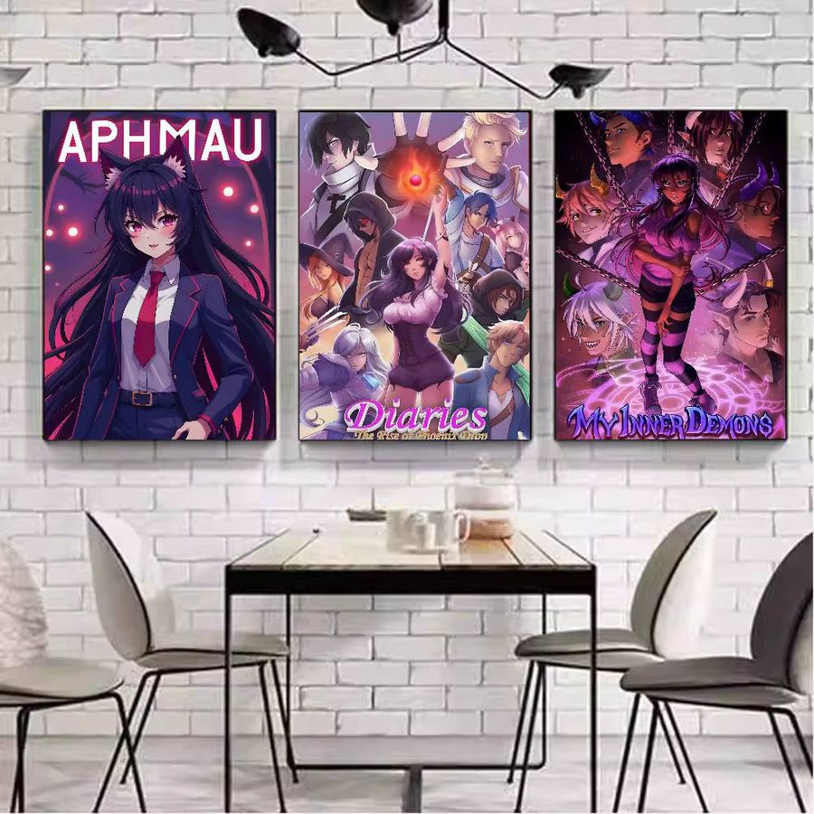 Aphmau Posterkunst Portrait Wanddeko für dein Zuhause ohne Rahmen - Bild 6