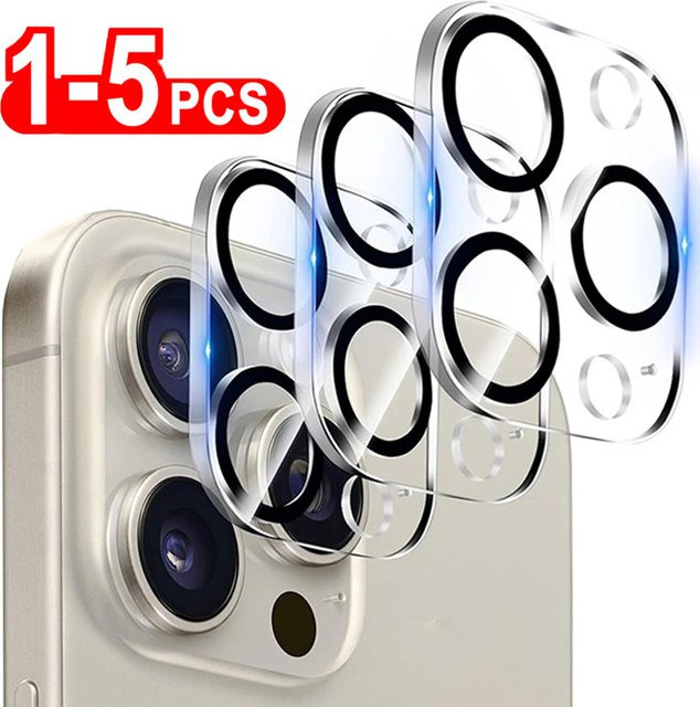 HD Rückkamera-Schutzgläser für Apple iPhone 16 Pro Max, 15, 14 Plus, 13 mini, transparentes Objektivschutzglas - Bild 1