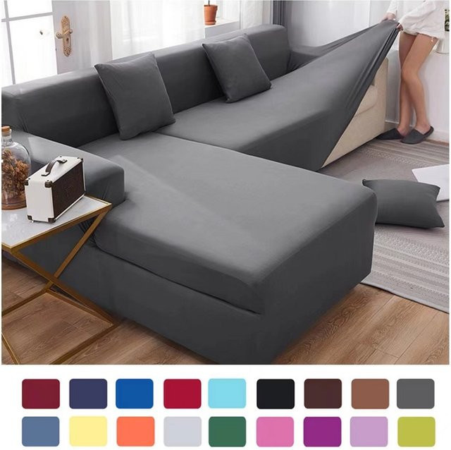 DZQ Elastischer Sofa Bezug aus Stretch-Milchseide für dein Wohnzimmer in verschiedenen Farben - Bild 1